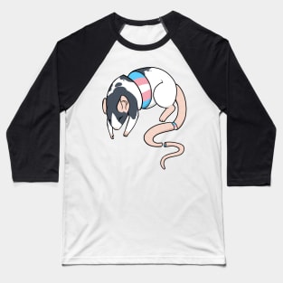 Transgender Pride Rat Baseball T-Shirt